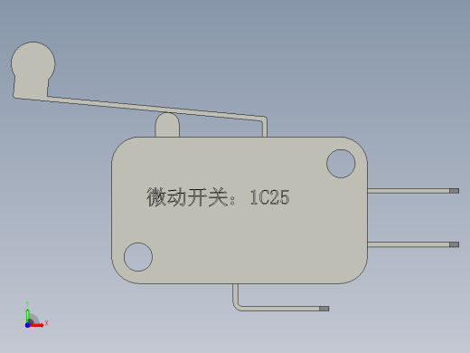 微动开关-1C25前视缩略图