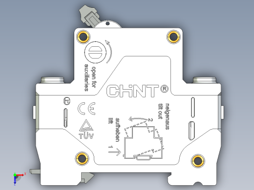 CB-60 3P小型断路器三维模型202307俯视缩略图