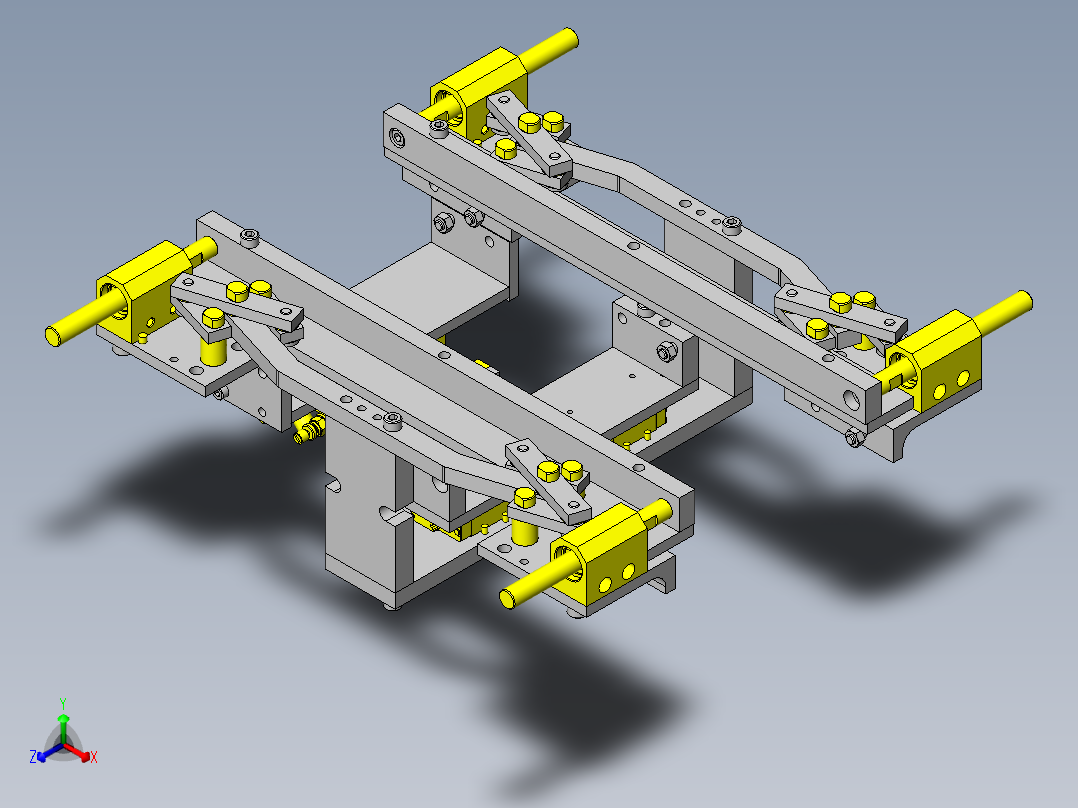 缩放仪式定心机构