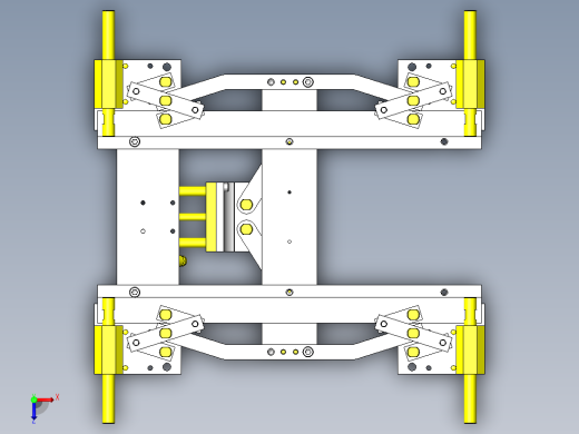 缩放仪式定心机构俯视缩略图