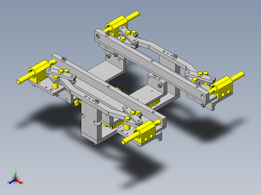 缩放仪式定心机构正等轴测缩略图