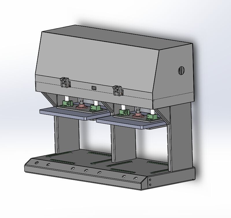 测试电路板用的双针床设备（含工程图sw17可编辑+cad）
