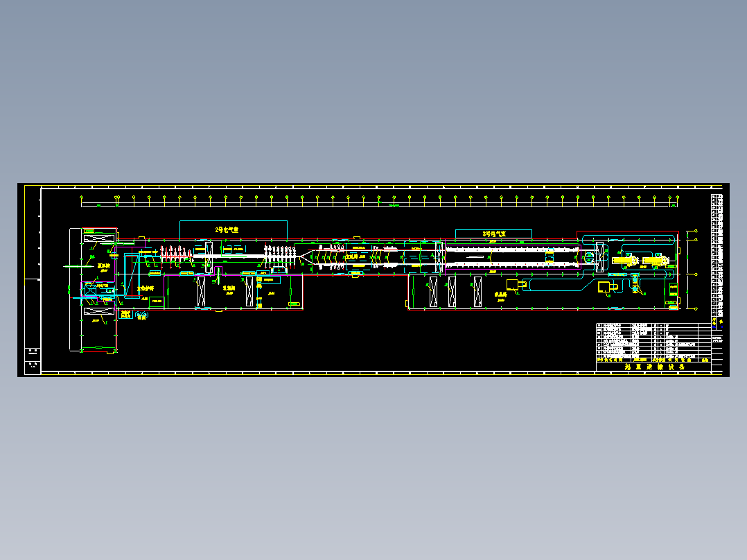 某轧钢厂高线车间平面布置图
