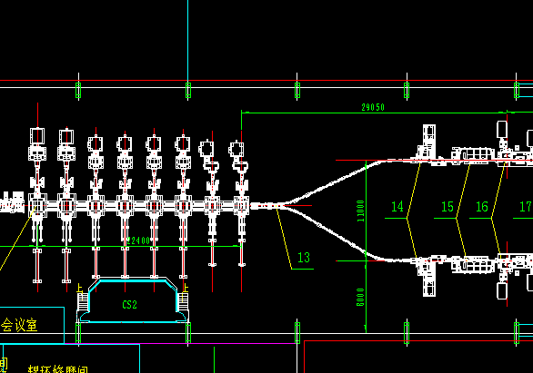 某轧钢厂高线车间平面布置图