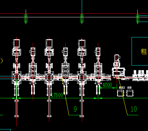 某轧钢厂高线车间平面布置图