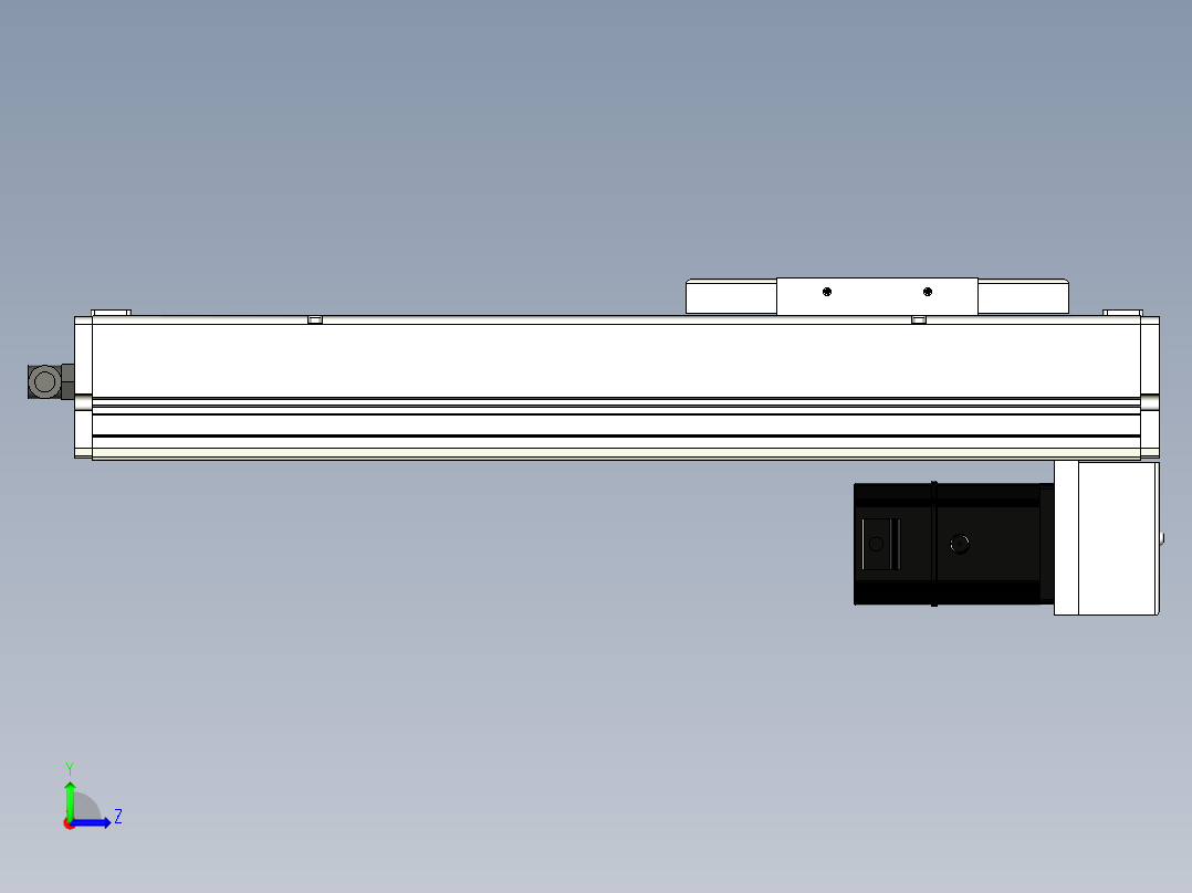 Toyo东佑达直线模组-ECH14-250-BM-200W左视图