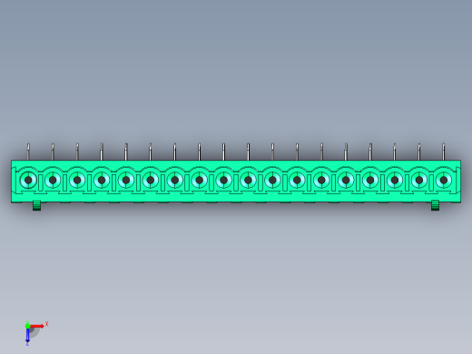DEGSON 2EDG 系列 5.0mm 可插拔接线端子组-2EDGA-5.0-18P-14-00AH俯视缩略图