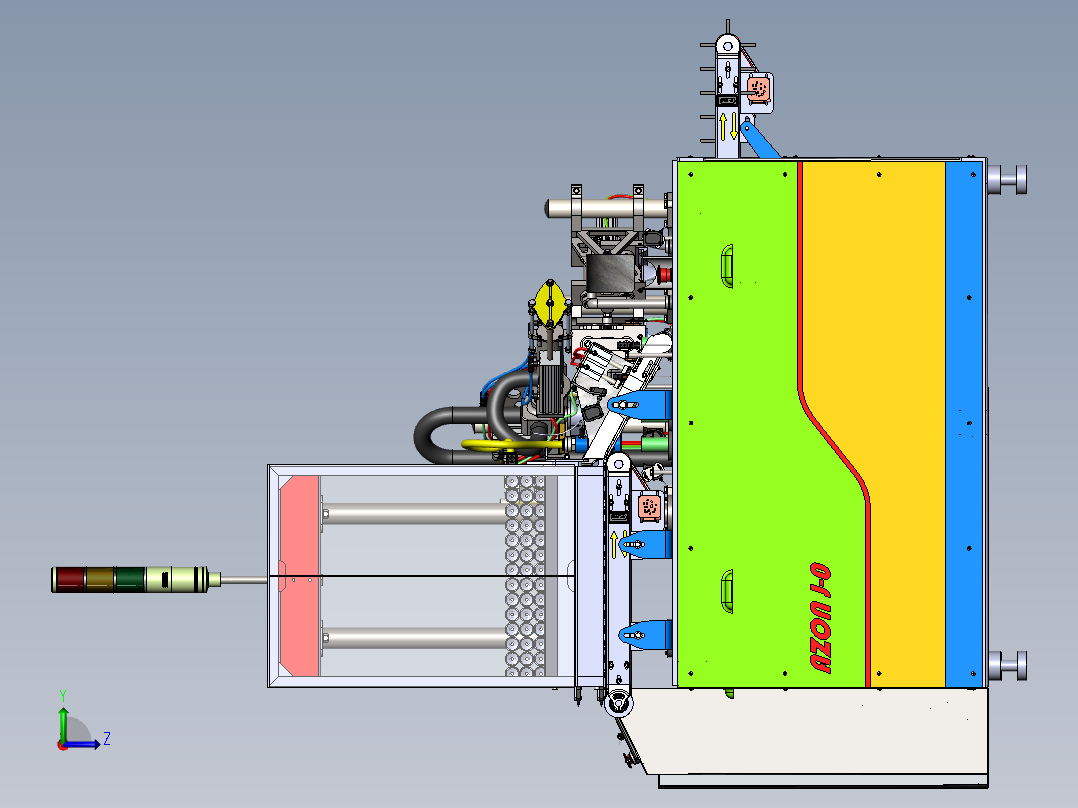 全自动软管灌装封口机--sw左视图