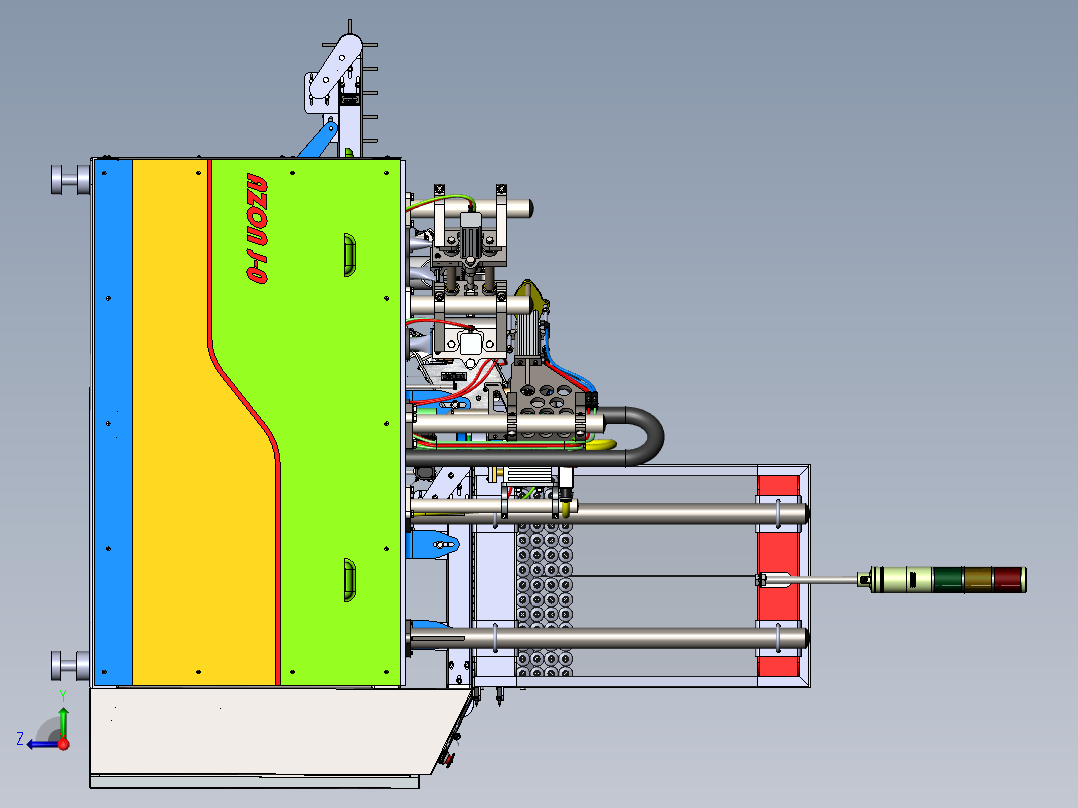全自动软管灌装封口机--sw右视图