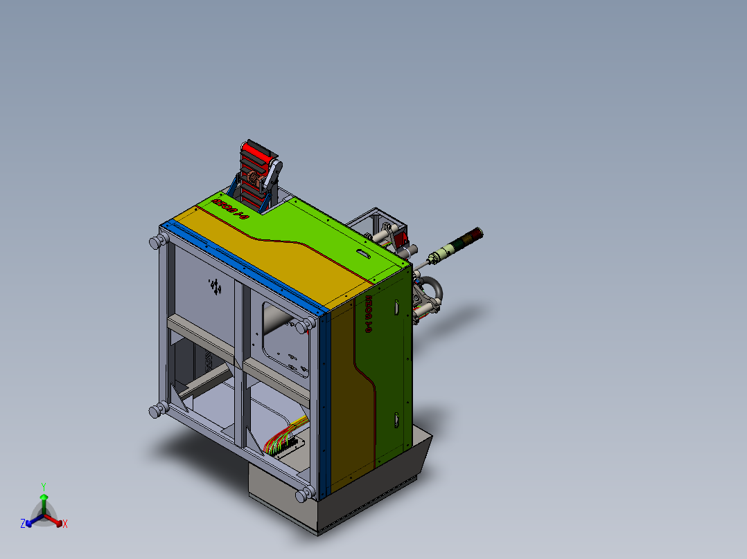 全自动软管灌装封口机--sw正等轴测图