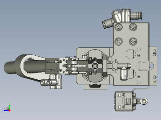 摆臂式吹钉加吸钉拧紧模组右视缩略图