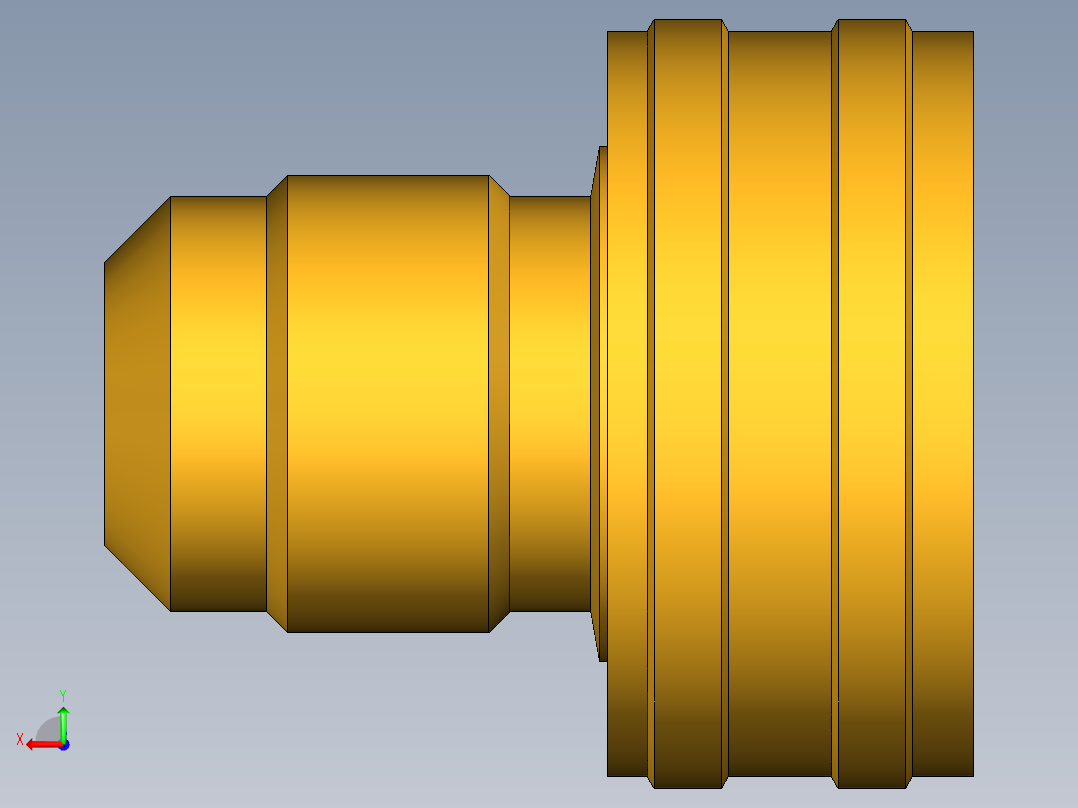 水管接头Swivel Connector SAE Flare to Female Hose Thread 50GHSV-8-12后视图