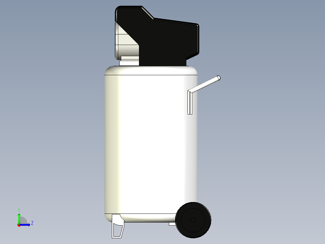 立式空气压缩机--stp左视图