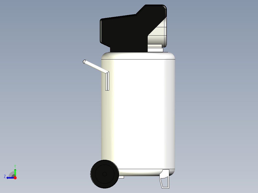 立式空气压缩机--stp右视图