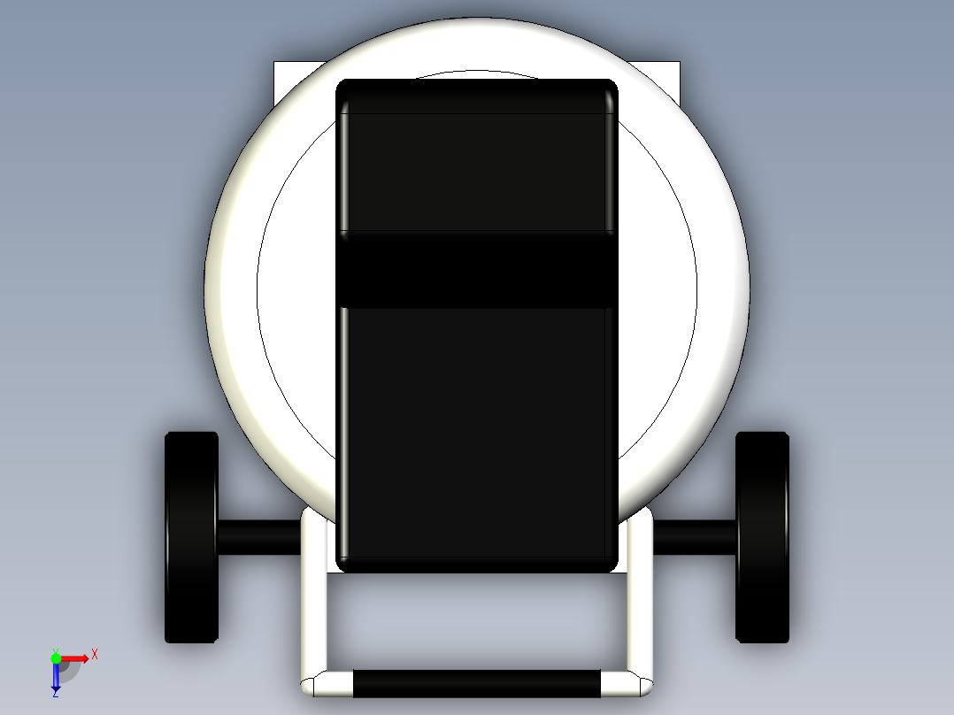 立式空气压缩机--stp俯视图