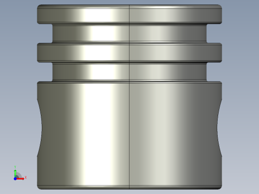 气缸电机-2851 Old Dark Grey Technic Engine Piston Round前视缩略图