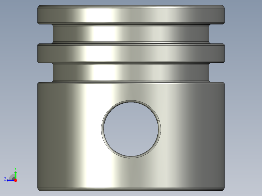 气缸电机-2851 Old Dark Grey Technic Engine Piston Round右视缩略图