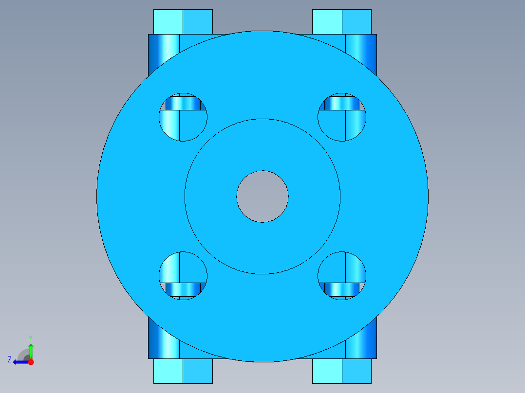 阀门模型-DN15___右视图