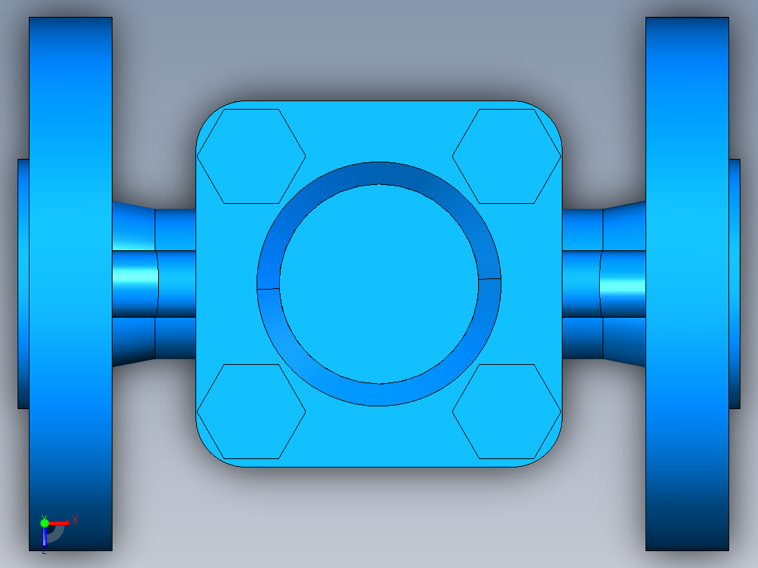 阀门模型-DN15___俯视图
