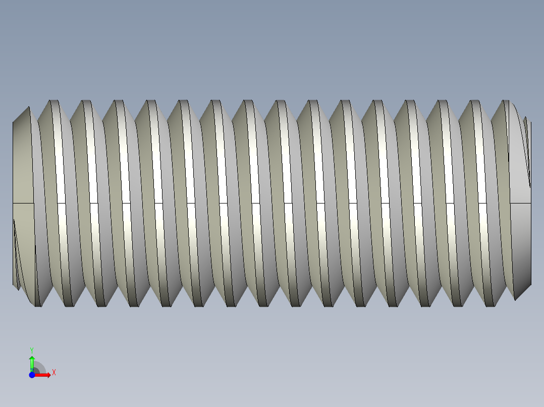 DIN 913-ISO 4026 固定螺钉-M8 L=20.STEP前视图