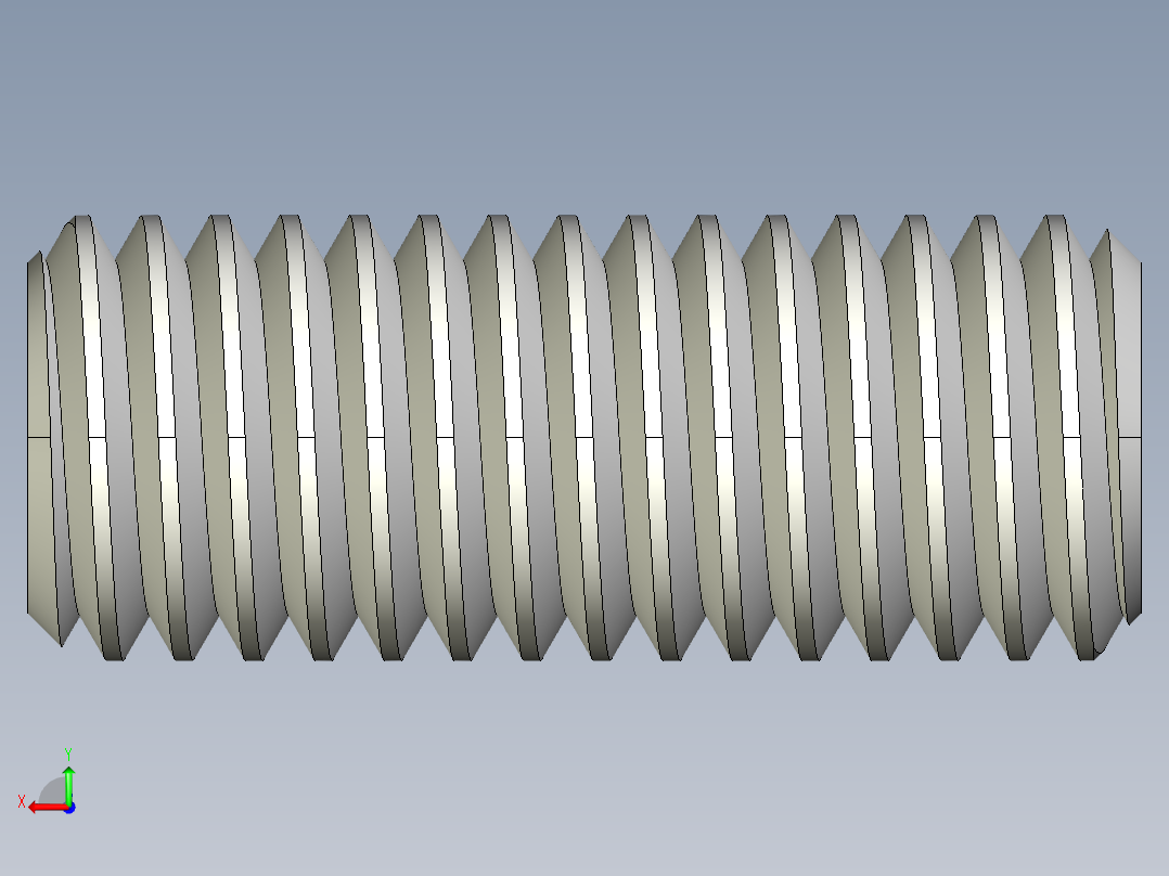 DIN 913-ISO 4026 固定螺钉-M8 L=20.STEP后视图