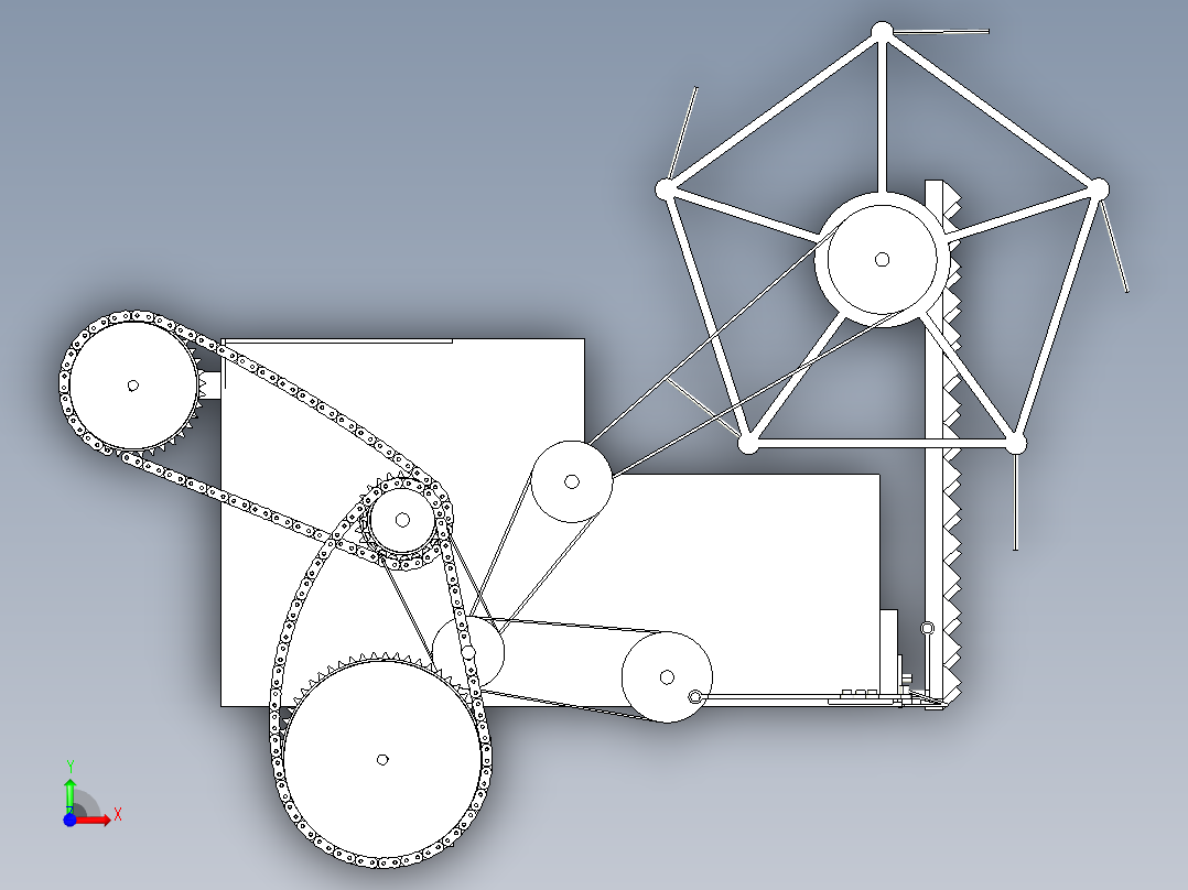 油菜联合收割机前视图
