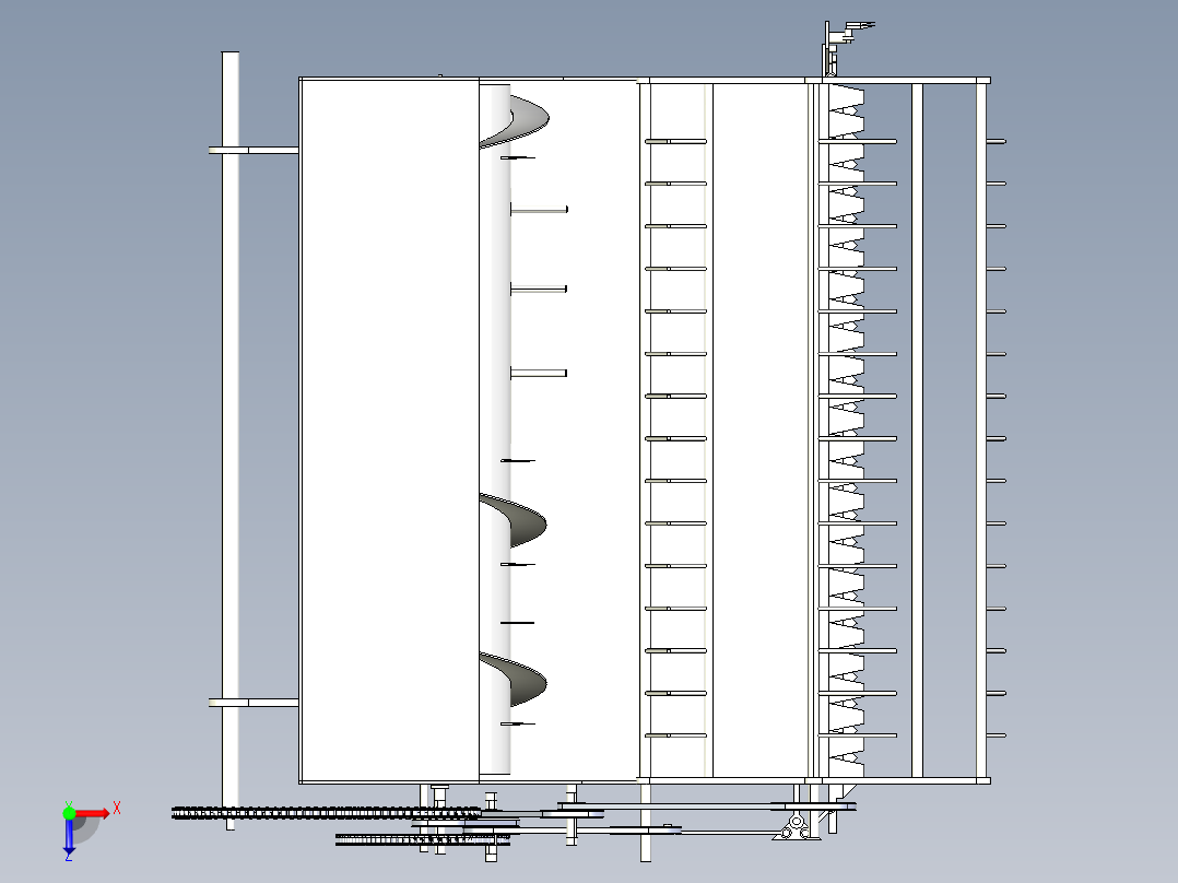 油菜联合收割机俯视图