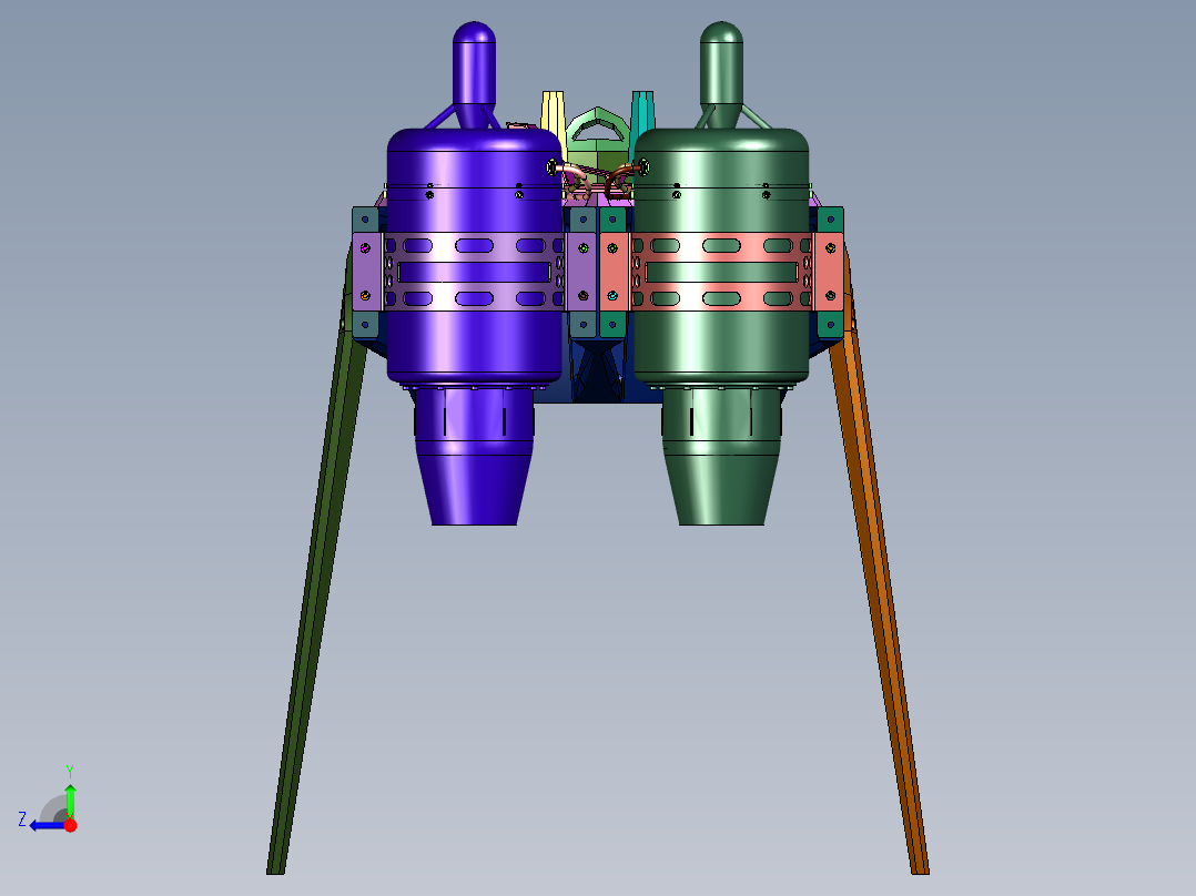 重力喷气式套装右视图