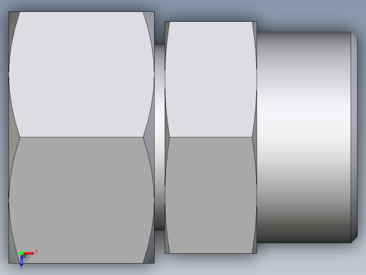 卡套式工业通用硬管接头EO_Distance_piece_adapter_DA30SOMDCF俯视缩略图