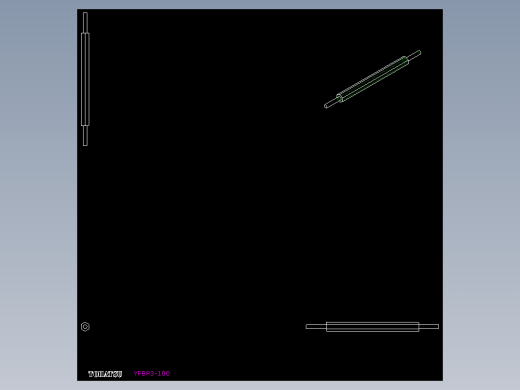 端桿軸承用連結桿YFBP.YFBS,YFFP.YFFS-2D多系列多零件图纸模型