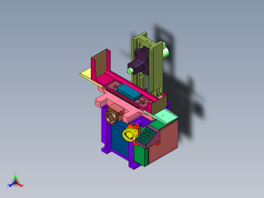 经济型手动平面磨床正等轴测缩略图