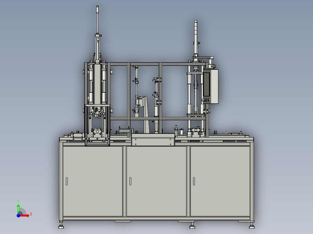 伺服电机螺丝机前视图