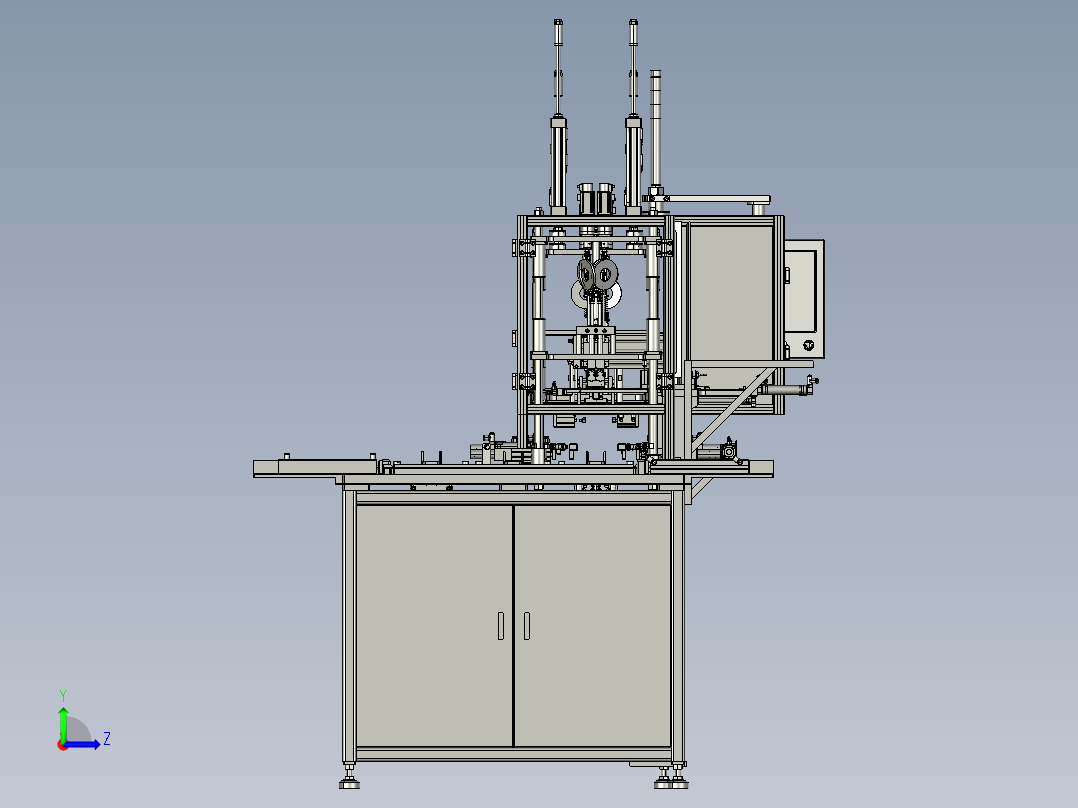 伺服电机螺丝机左视图