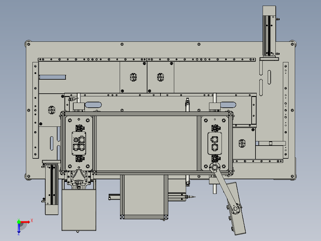 伺服电机螺丝机俯视图