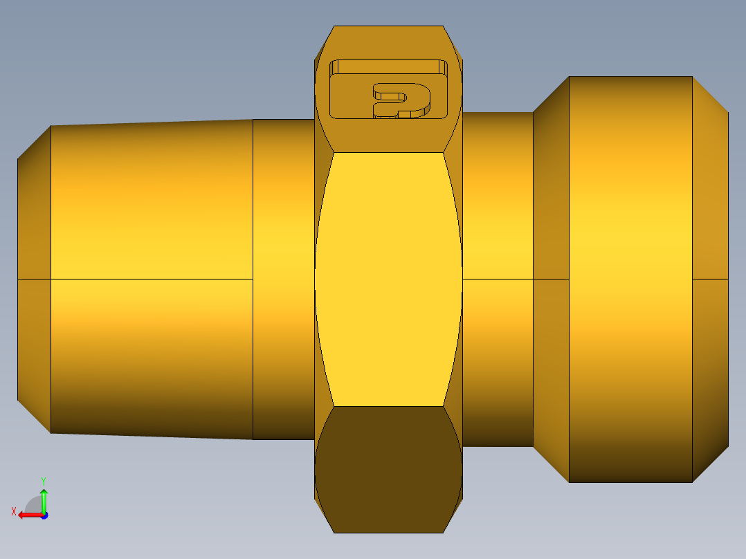 倒齿式工业管接头Ball-End Joint Adapter to Male Pipe 127HB-4-2后视图