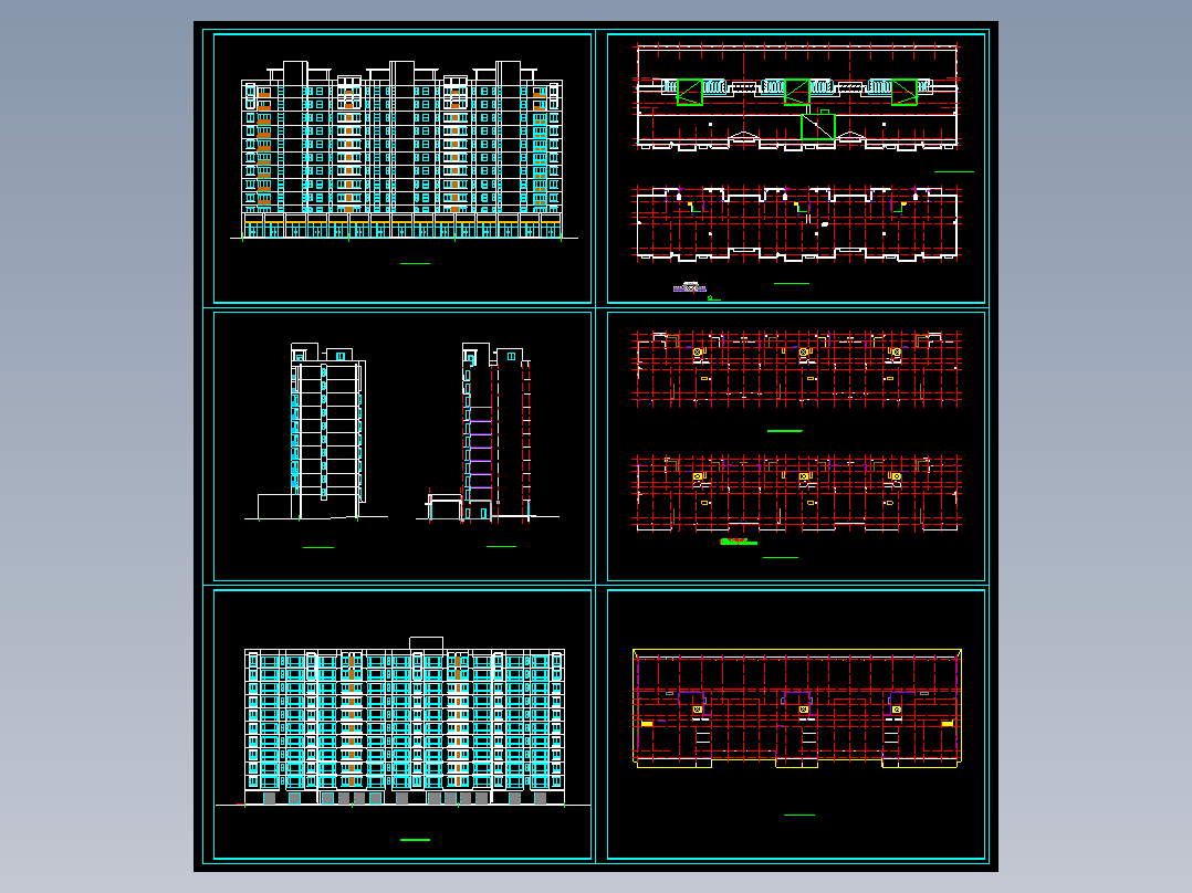 高层板式住宅楼方案图