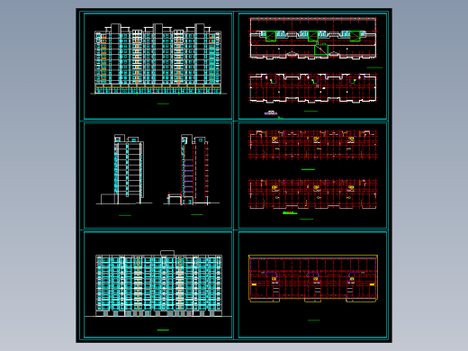 高层板式住宅楼方案图