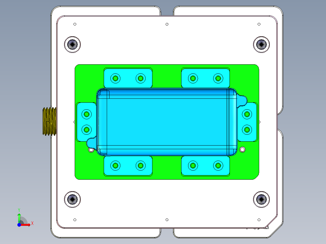 F7-CNC1笔记本CNC工装夹具三维模型-0105前视图