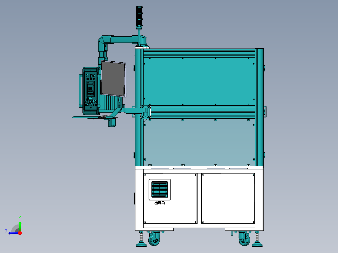 分体式机架sw18可编辑右视图