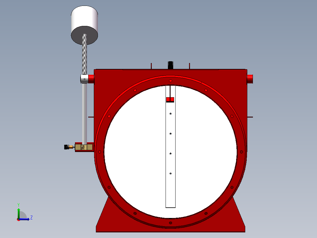 φ700隔爆阀左视图