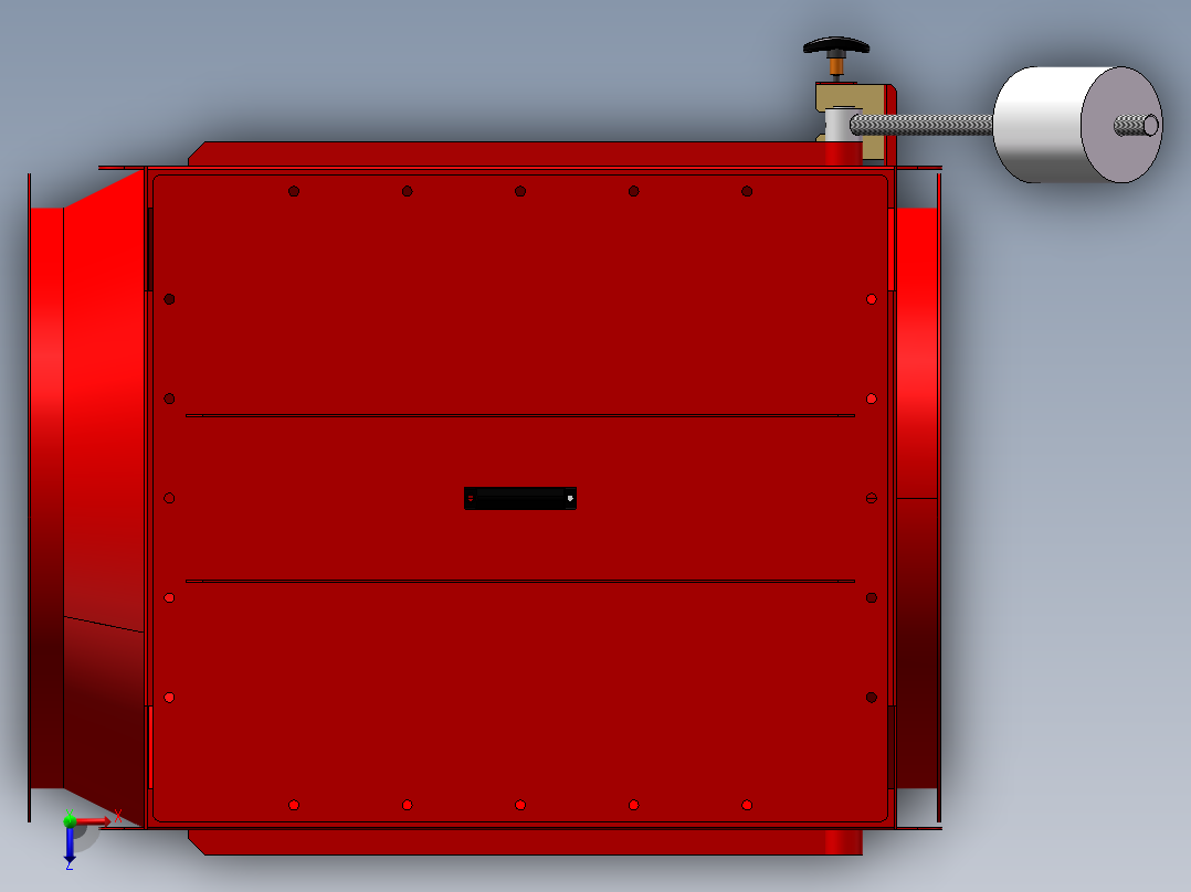 φ700隔爆阀俯视图