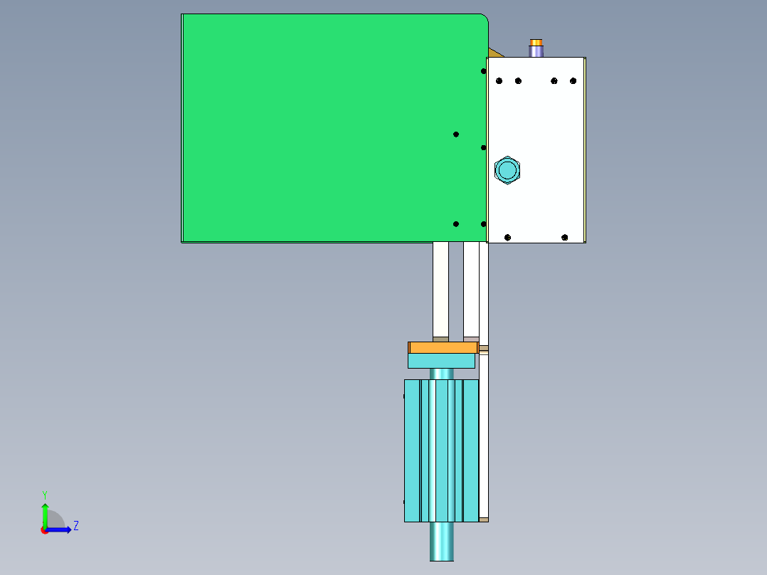 齿轮轴推板上料机构左视图