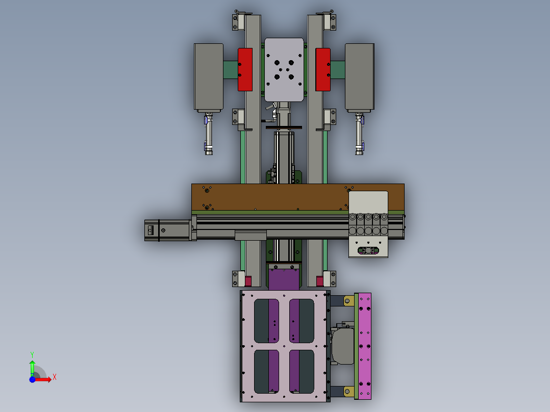 TYPE-C自动装盘机构前视图