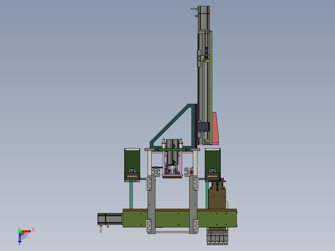 TYPE-C自动装盘机构俯视图