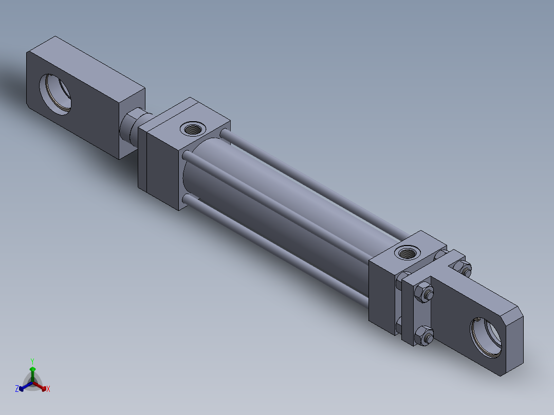 拉杆式液压缸-63x45x270-mm-1.snapshot.1正等轴测图
