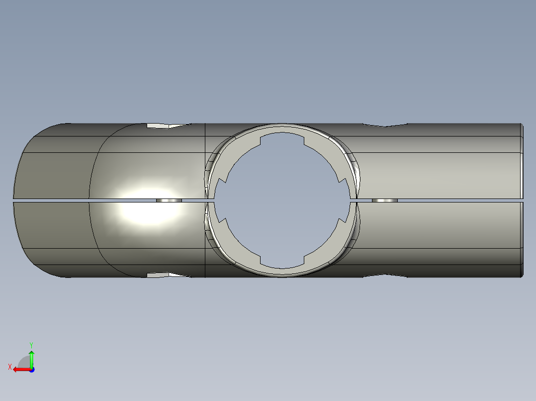 43外抱45度十字接头.STEP后视图