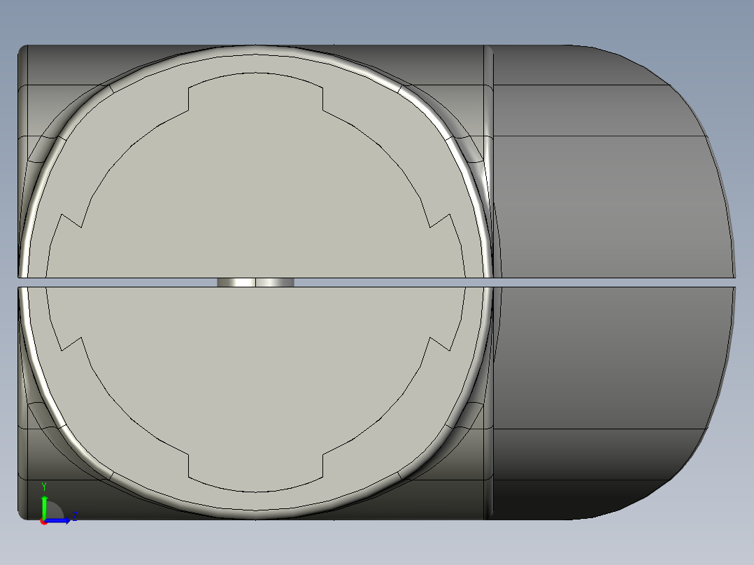 43外抱45度十字接头.STEP左视图