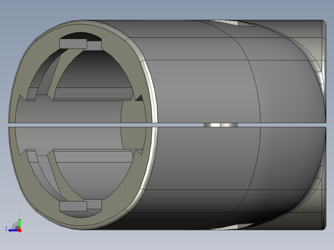 43外抱45度十字接头.STEP右视图