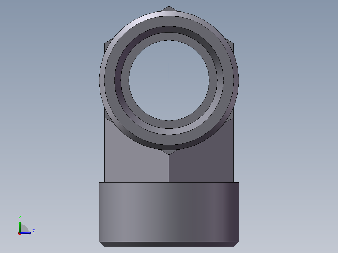 AC+AD 三通接头 T、AC-26左视图