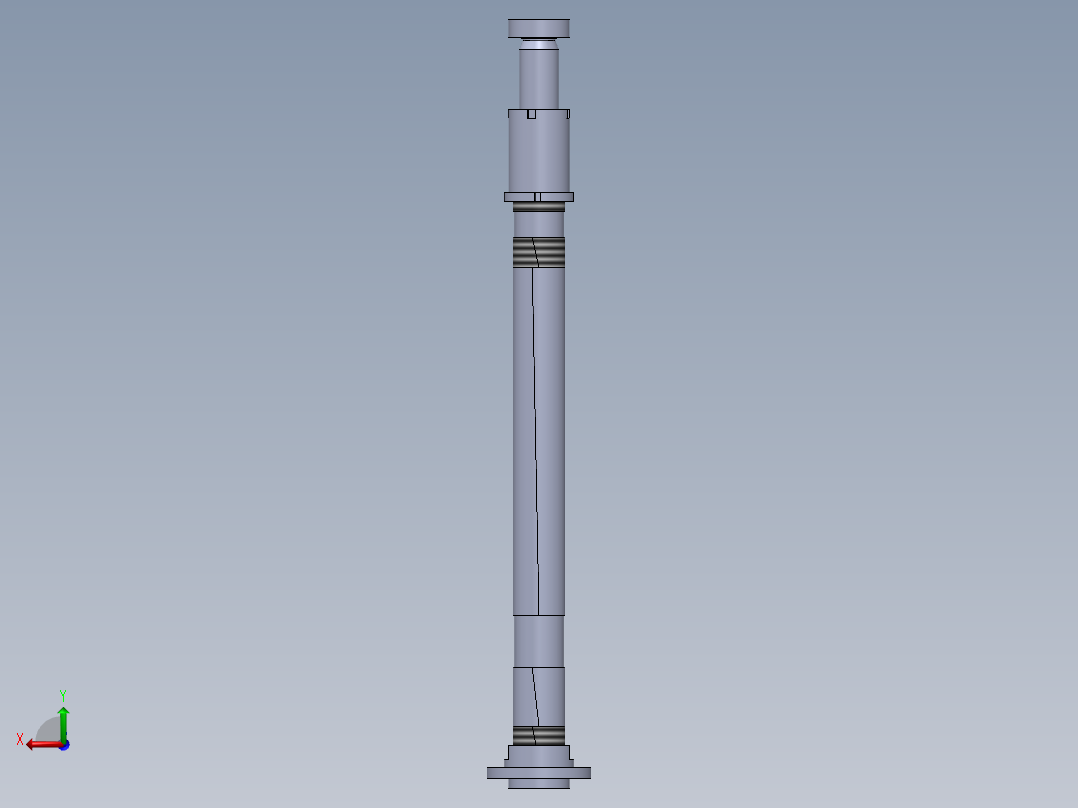 螺纹类型 液压缸 50x45x606毫米后视图